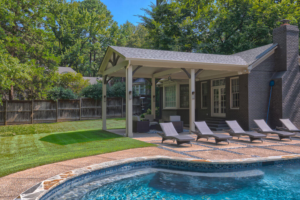 Featured image for “East Memphis Custom Pool And Outdoor Living Space”