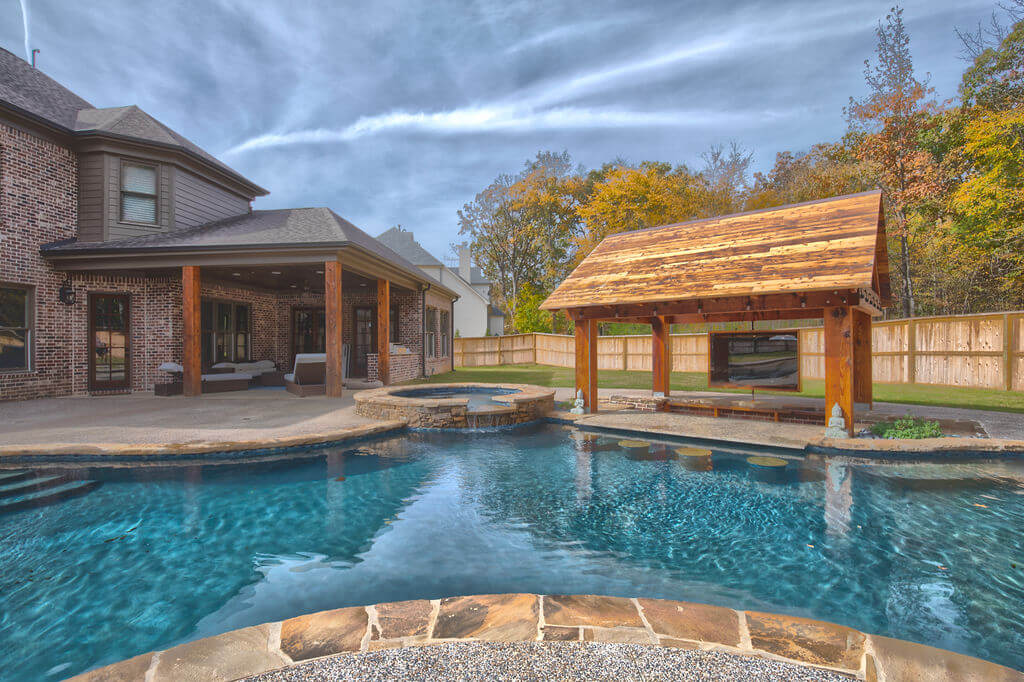 Featured image for “Lakeland Custom Swimming Pool And Outdoor Living Space”